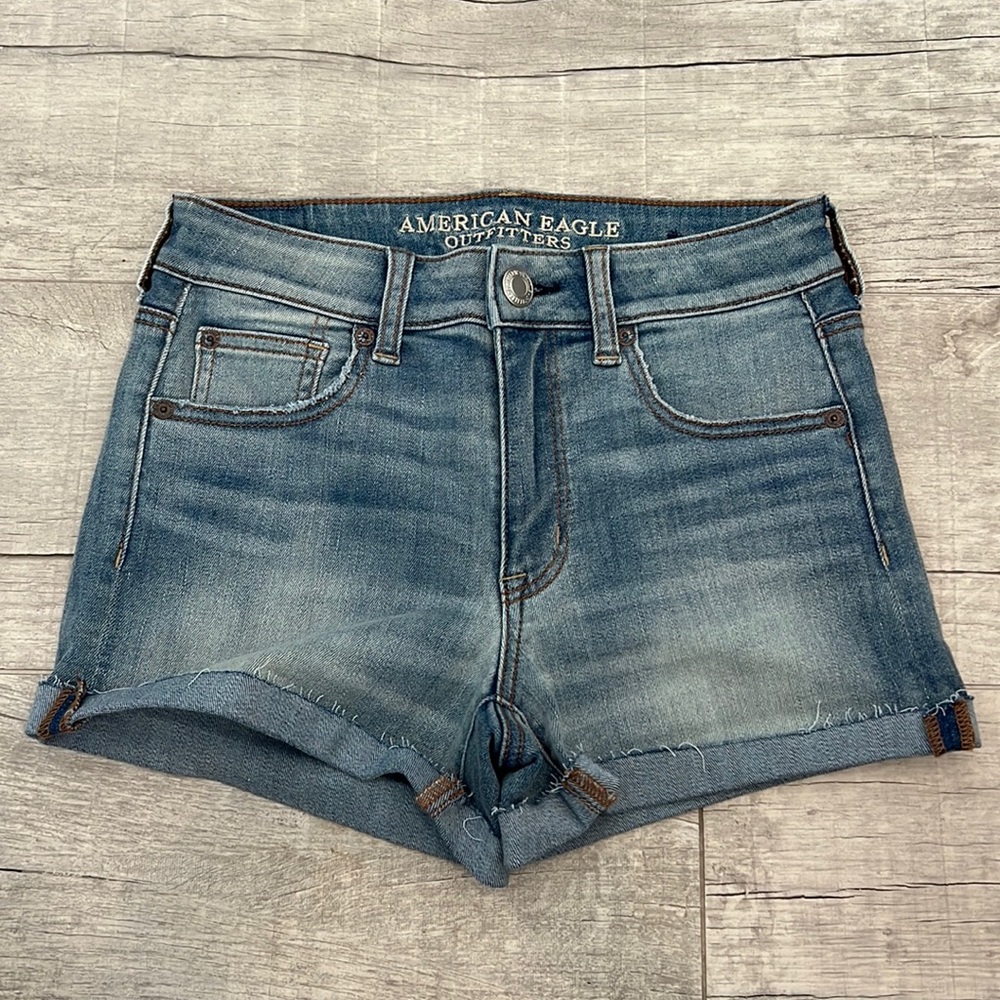American Eagle‎ Outfitters Super Super Stretch Hi-Rise Shortie Womens Size 4